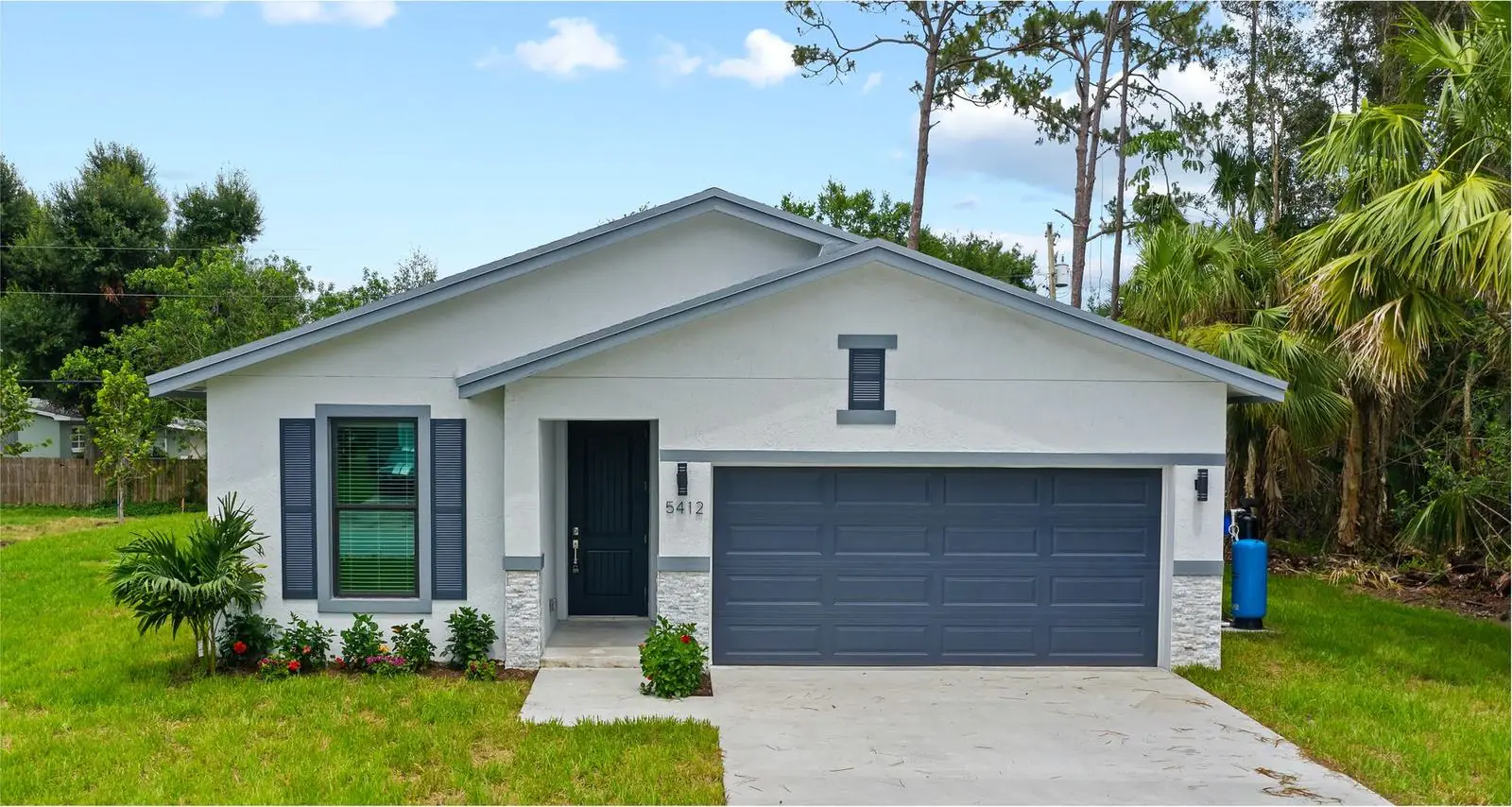 A completed Lakewood Park single-family home